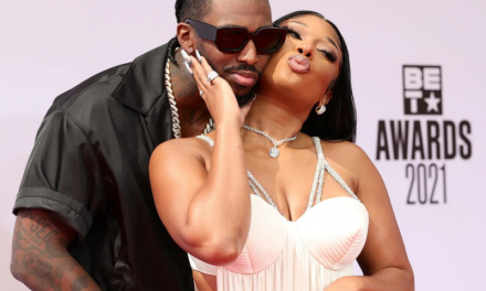 MEGAN THEE STALLION ADDRESSES ENGAGEMENT CLAIMS FOLLOWING ANNIVERSARY CELEBRATIONS WITH PARTNER PARDISON FONTAINE